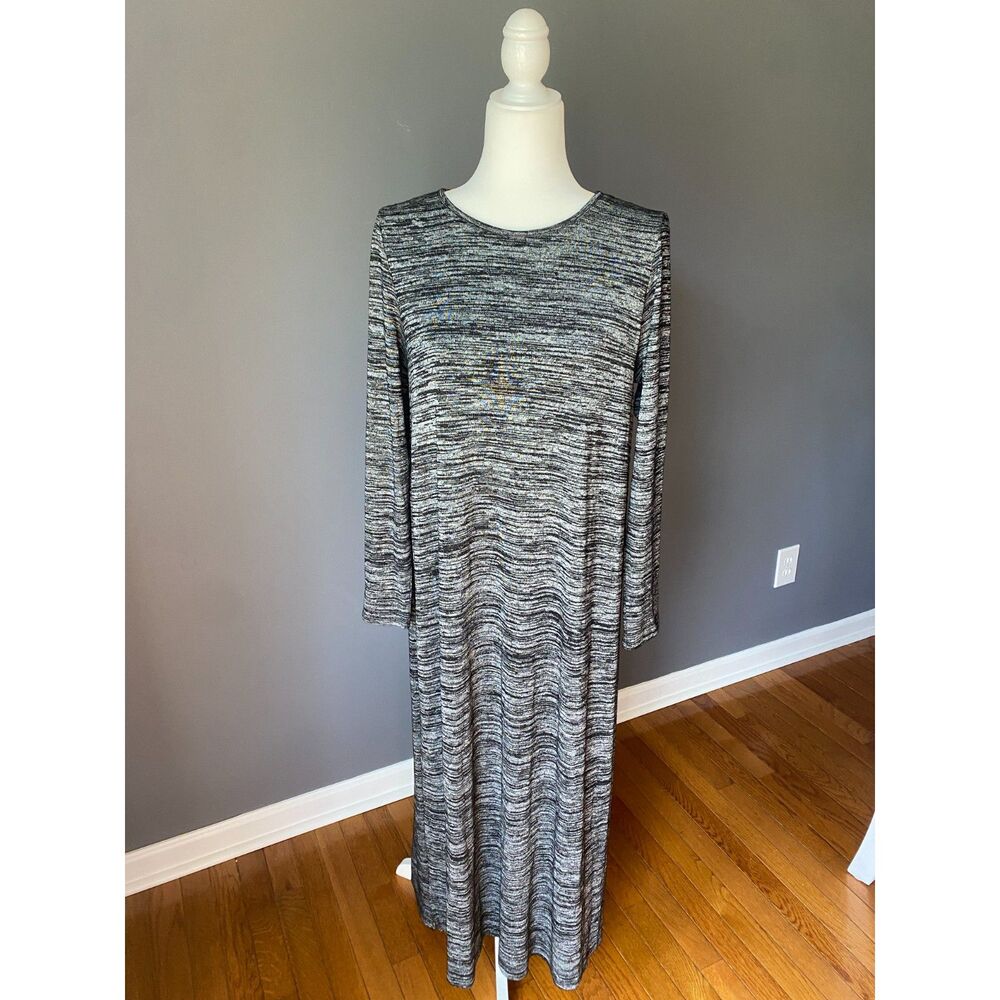 Kensie Grey Long Sleeve Dress Size L